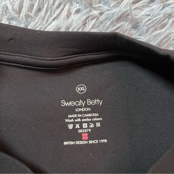Sweaty Betty Grace Toggle Crewneck Sweatshirt in Black Size XXL - Picture 3 of 6